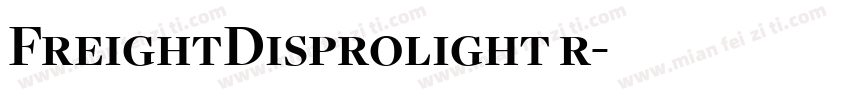 FreightDisprolight r字体转换